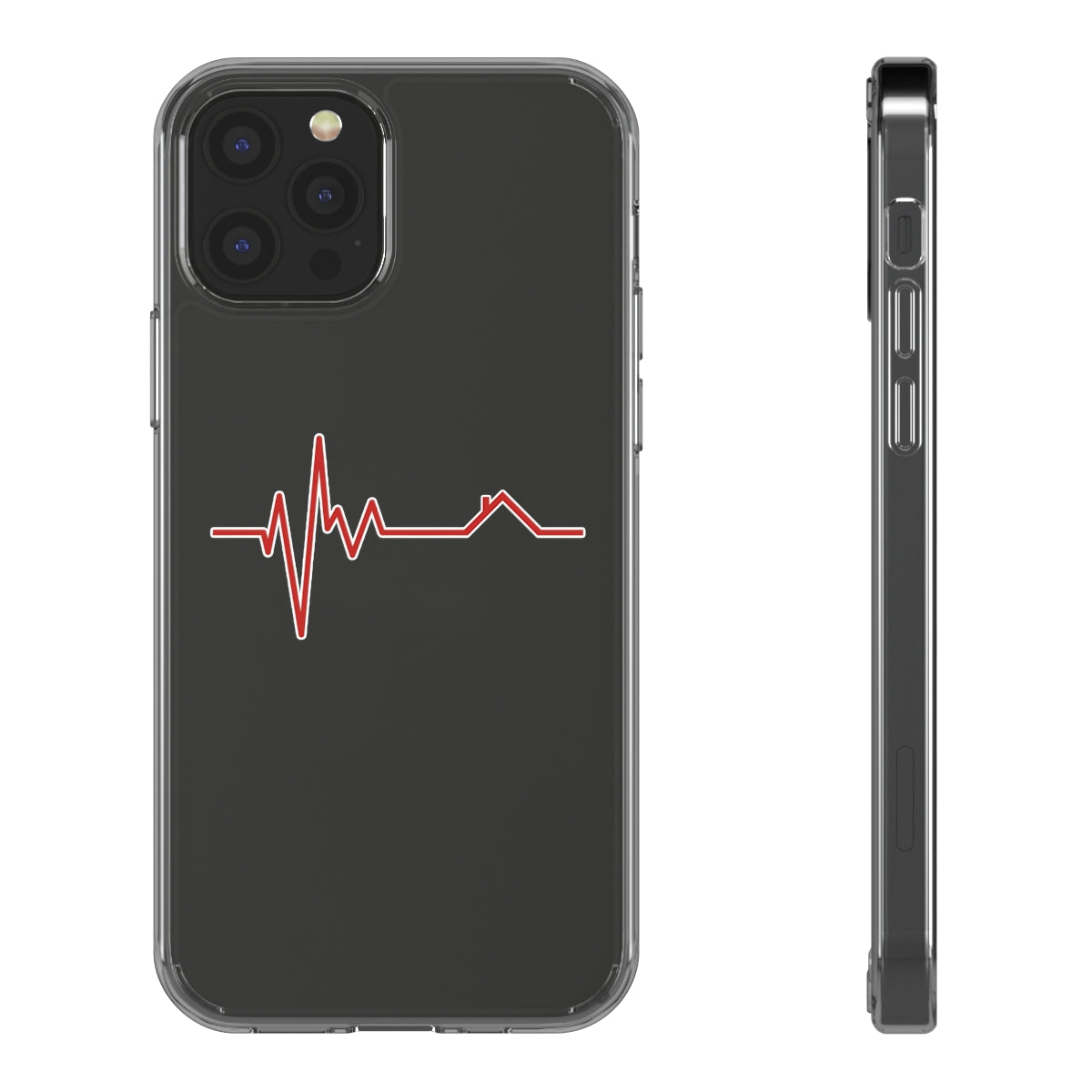 Housebeat Red Clear Phone Case