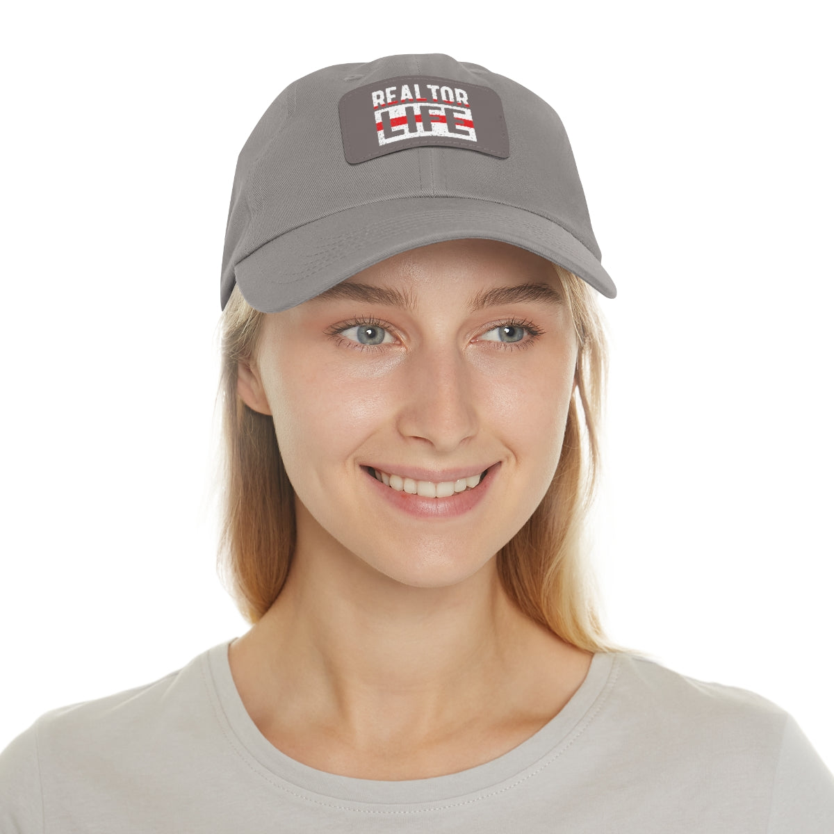 Realtor Life Hat with Leather Patch - ShirtRealtorsWear