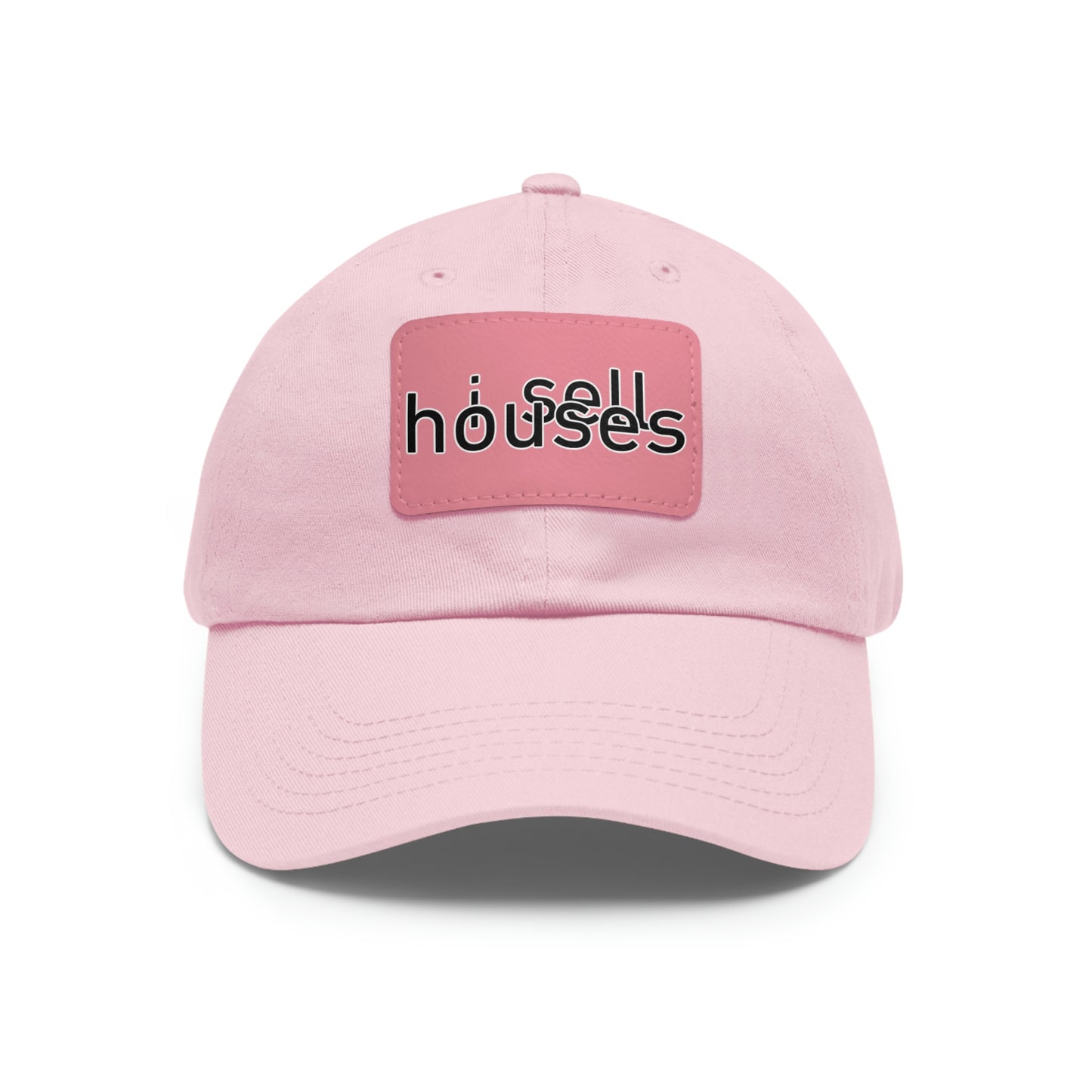 i sell houses Hat with Leather Patch