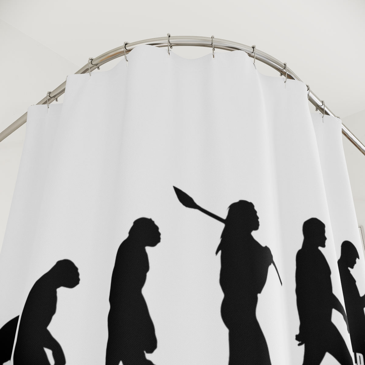 Evolution of Man Shower Curtain - ShirtRealtorsWear