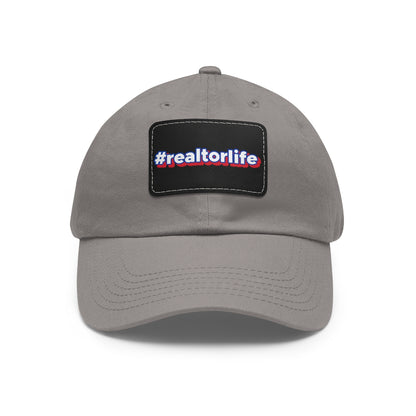 Hashtag Realtorlife Hat with Leather Patch