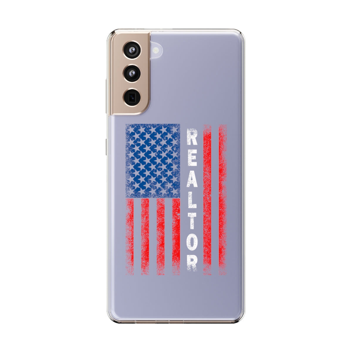 American Flag Realtor Clear Phone Case