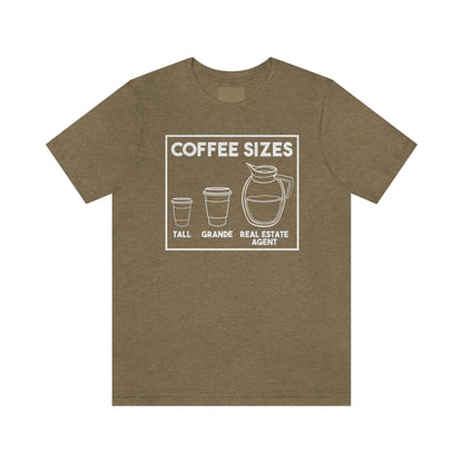 Coffee Sizes for Real Estate Agents