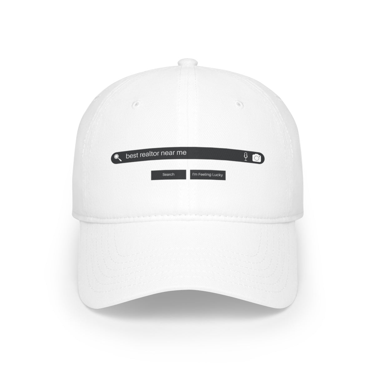 Search Best Realtor Near Me Low Profile Baseball Cap - ShirtRealtorsWear