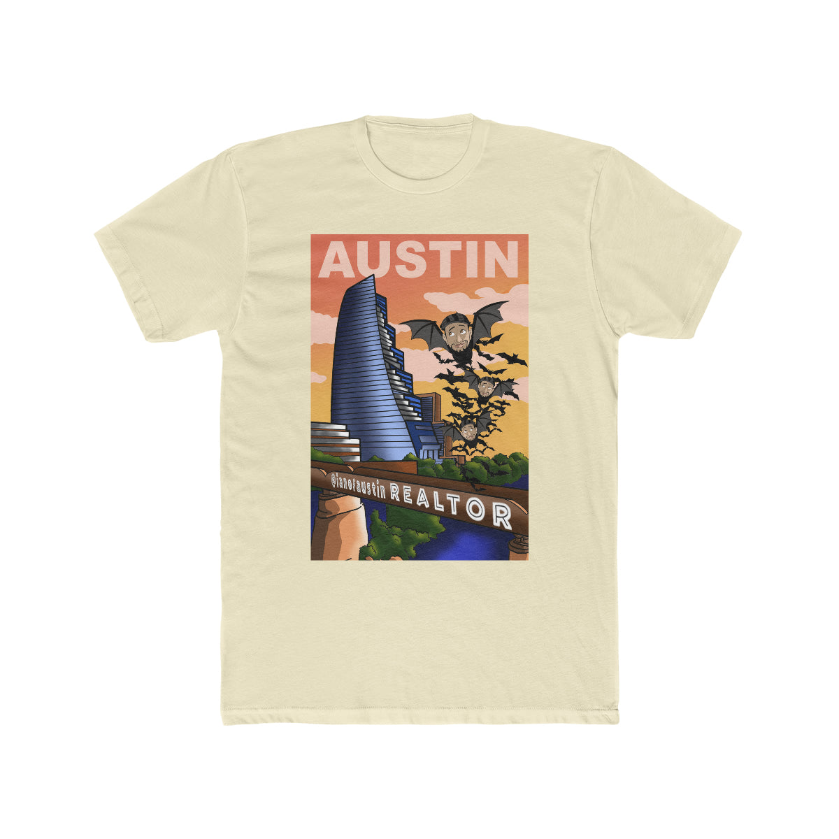 Austin Bat Bridge Men's Cotton Crew Tee #ianofaustin