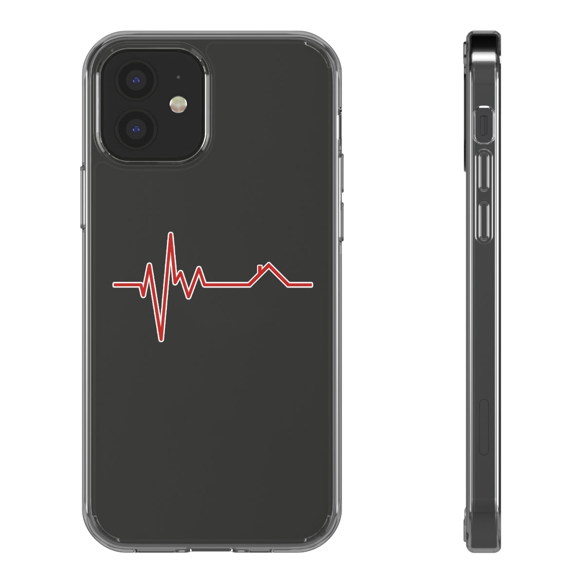 Housebeat Red Clear Phone Case