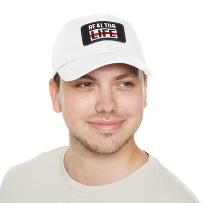 Realtor Life Hat with Leather Patch - ShirtRealtorsWear