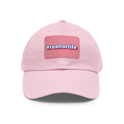 Hashtag Realtorlife Hat with Leather Patch