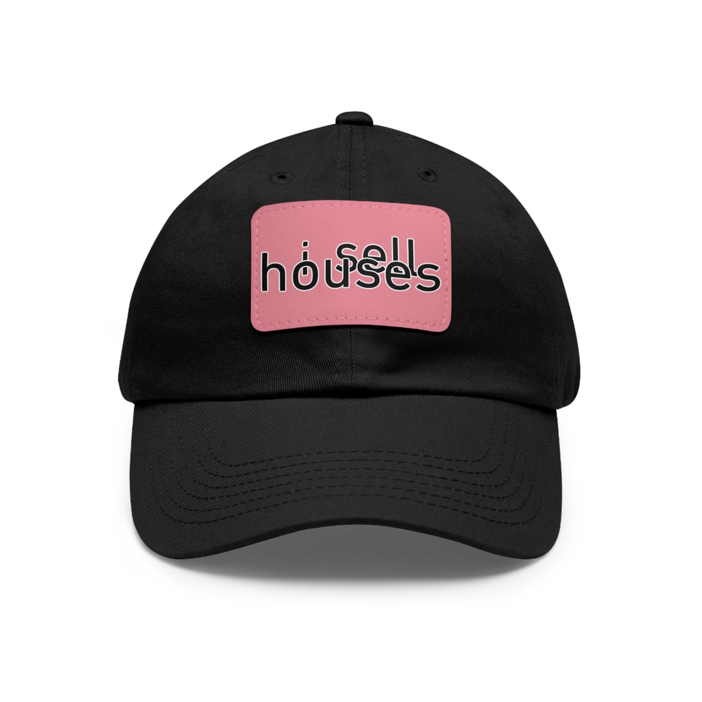 i sell houses Hat with Leather Patch