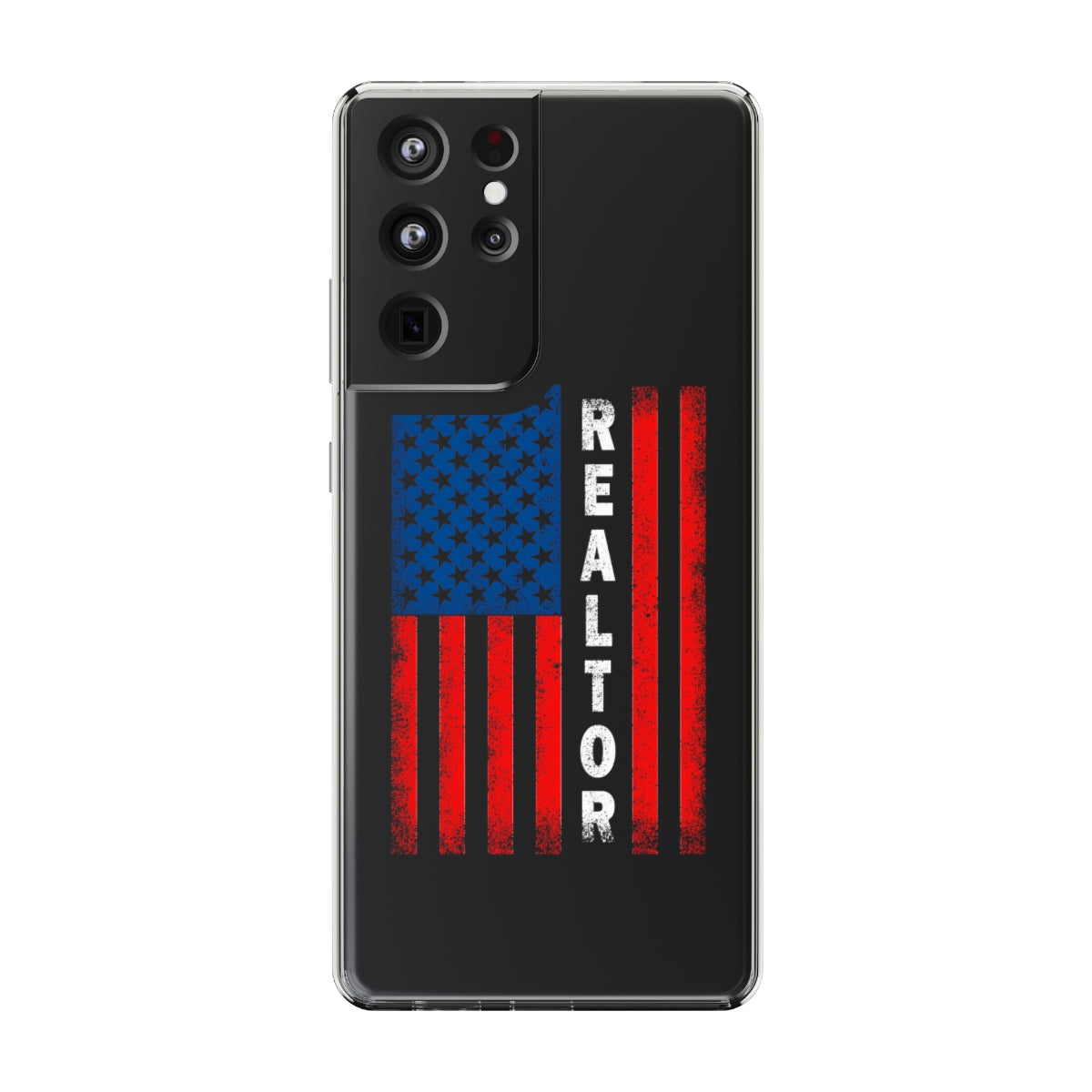 American Flag Realtor Clear Phone Case