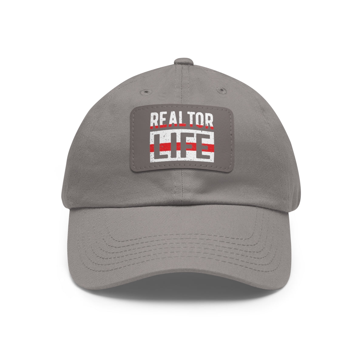 Realtor Life Hat with Leather Patch - ShirtRealtorsWear