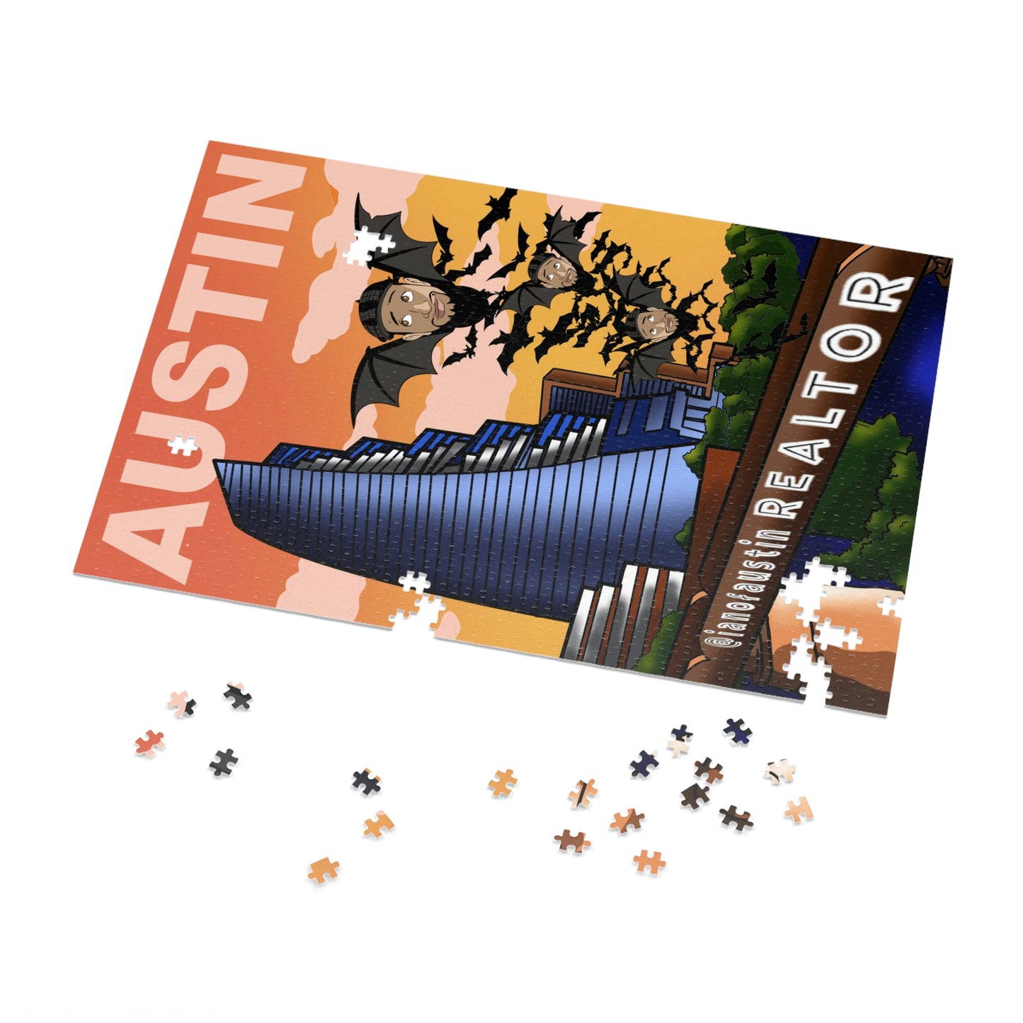 Austin Bat Bridge Jigsaw Puzzle 1000 Piece