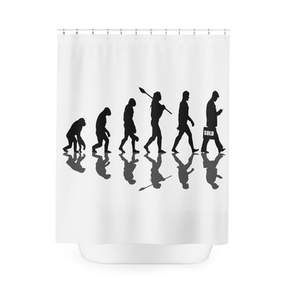 Evolution of Man Shower Curtain - ShirtRealtorsWear