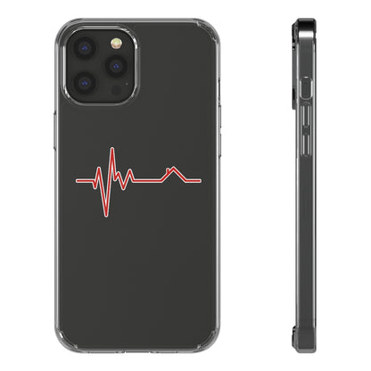 Housebeat Red Clear Phone Case