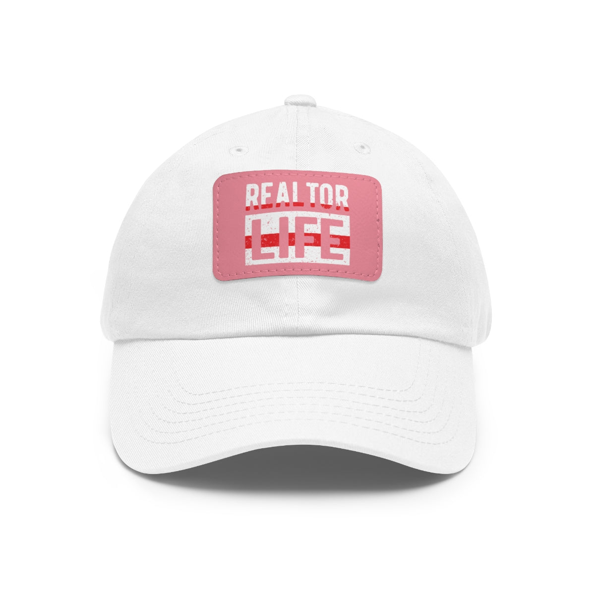 Realtor Life Hat with Leather Patch - ShirtRealtorsWear