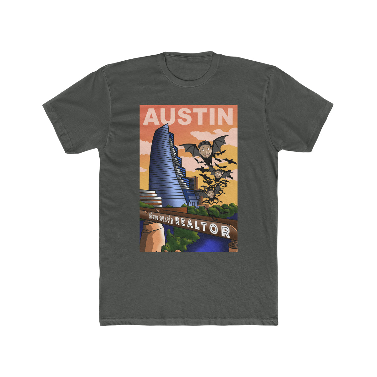 Austin Bat Bridge Men's Cotton Crew Tee #ianofaustin