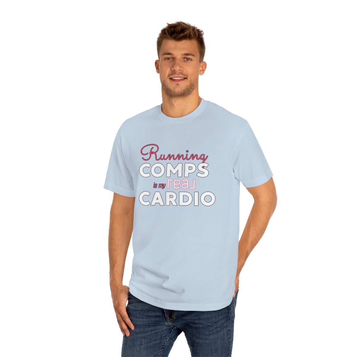 Running Comps REAL PINK Unisex Classic Tee - REAL ESTATE Tease