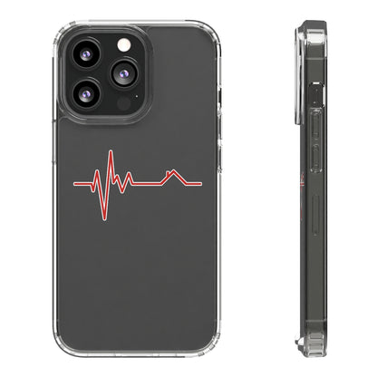 Housebeat Red Clear Phone Case