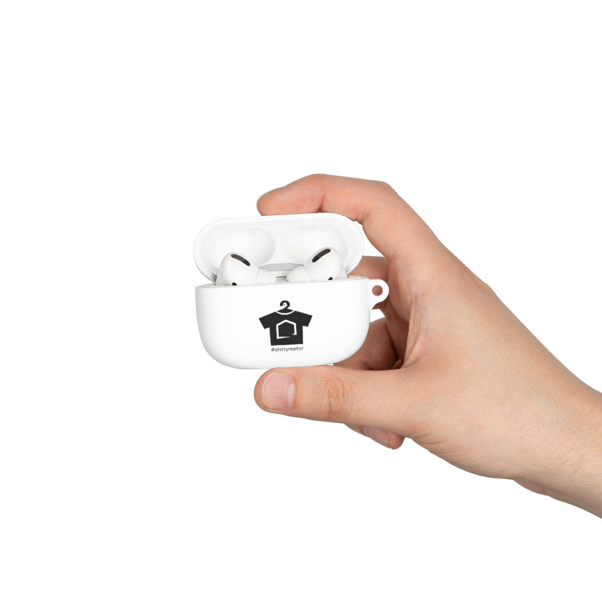 Shirty Realtor Black Logo AirPods Case - ShirtRealtorsWear