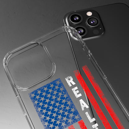 American Flag Realtor Clear Phone Case