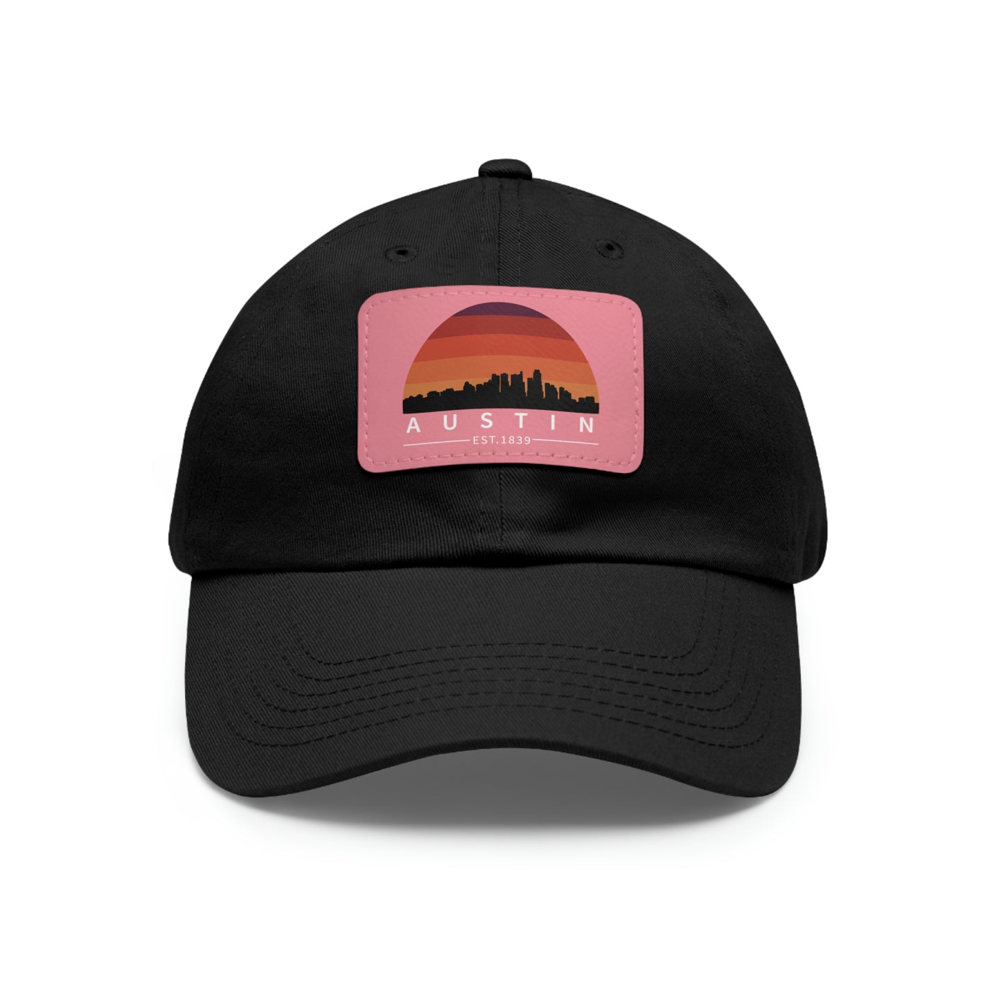 Austin Established Retro Sunset Hat with Leather Patch