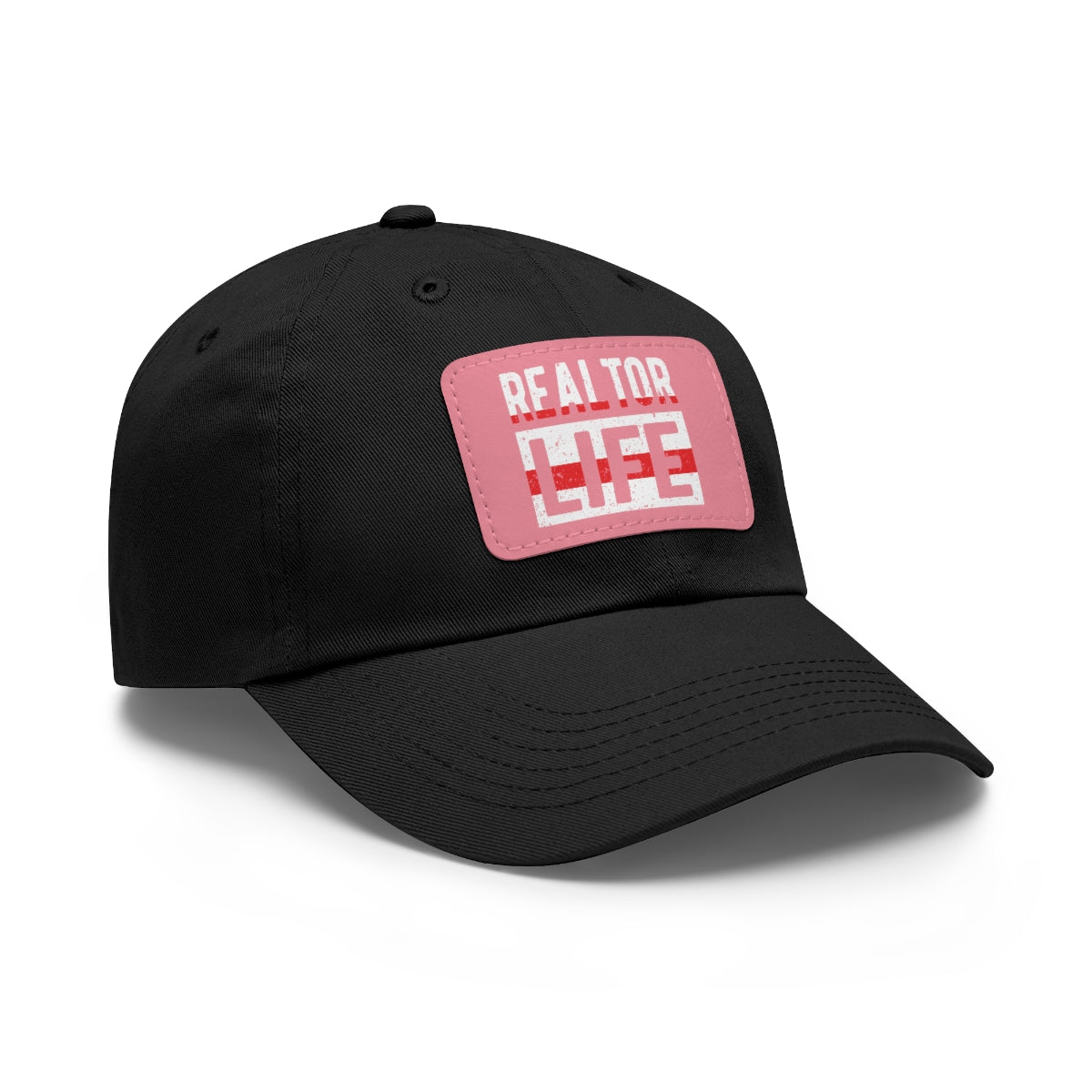 Realtor Life Hat with Leather Patch - ShirtRealtorsWear