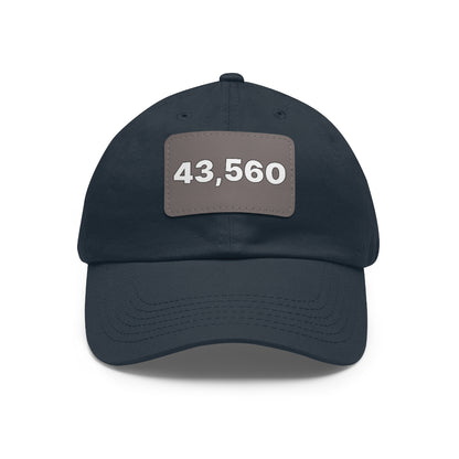 43,560 Hat with Leather Patch