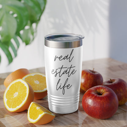 Real Estate Life Elegant Ringneck Tumbler