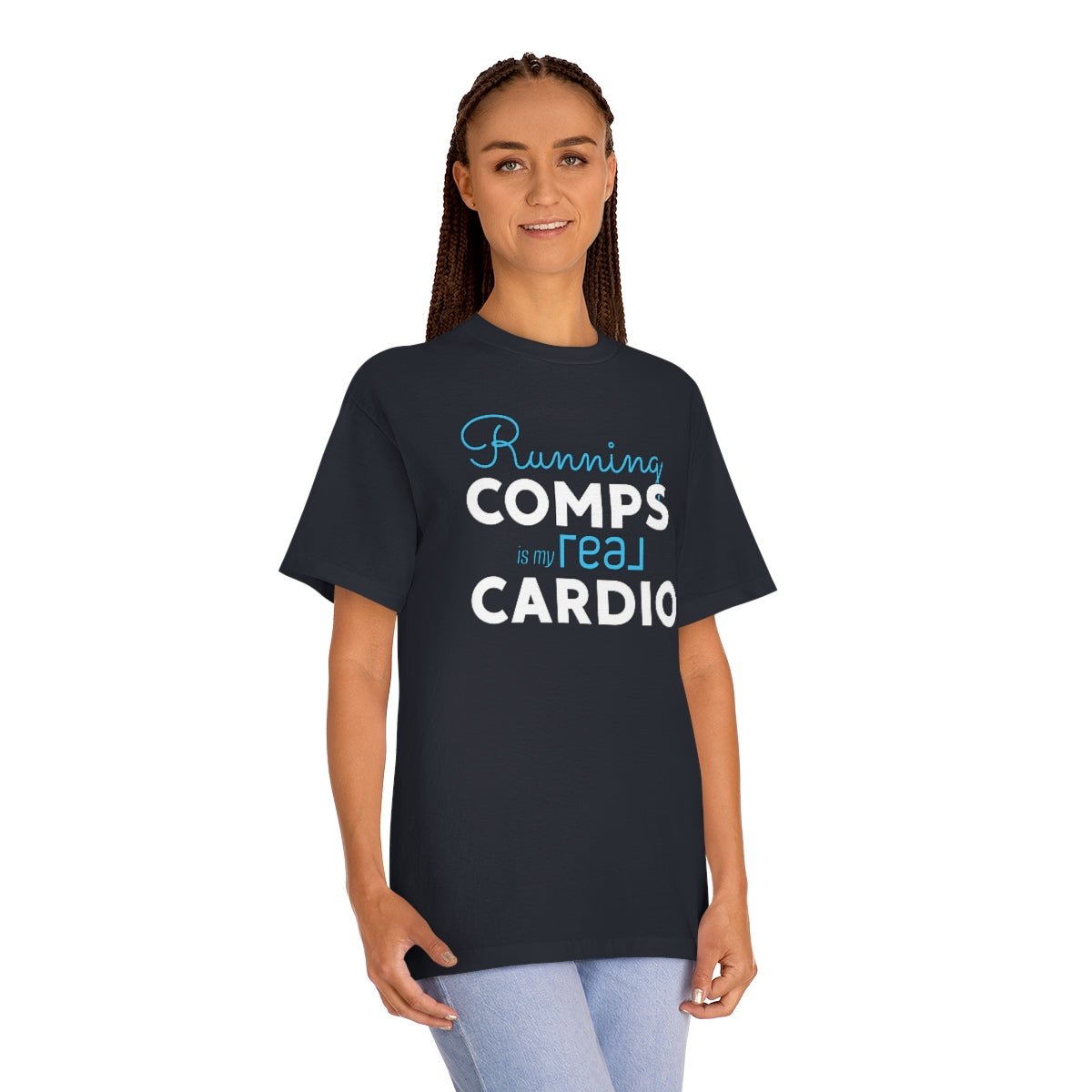 Running Comps REAL BLUE Unisex Classic Tee - REAL ESTATE Tease