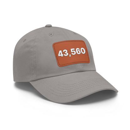 43,560 Hat with Leather Patch