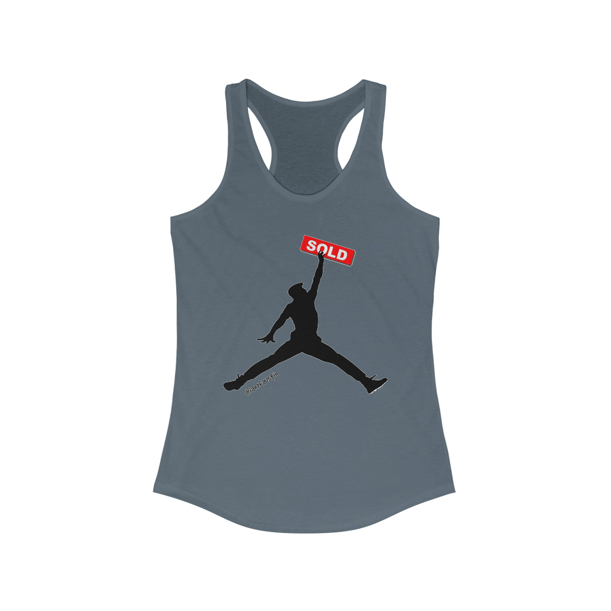 Jumpman Realtor Women's Ideal Racerback Tank #ianofaustin - REAL ESTATE Tease