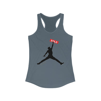 Jumpman Realtor Women's Ideal Racerback Tank #ianofaustin - REAL ESTATE Tease