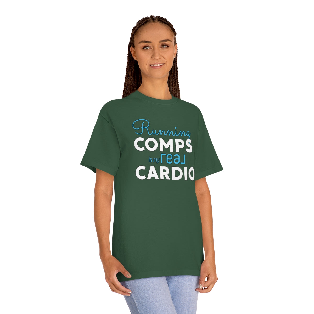 Running Comps REAL BLUE Unisex Classic Tee - REAL ESTATE Tease