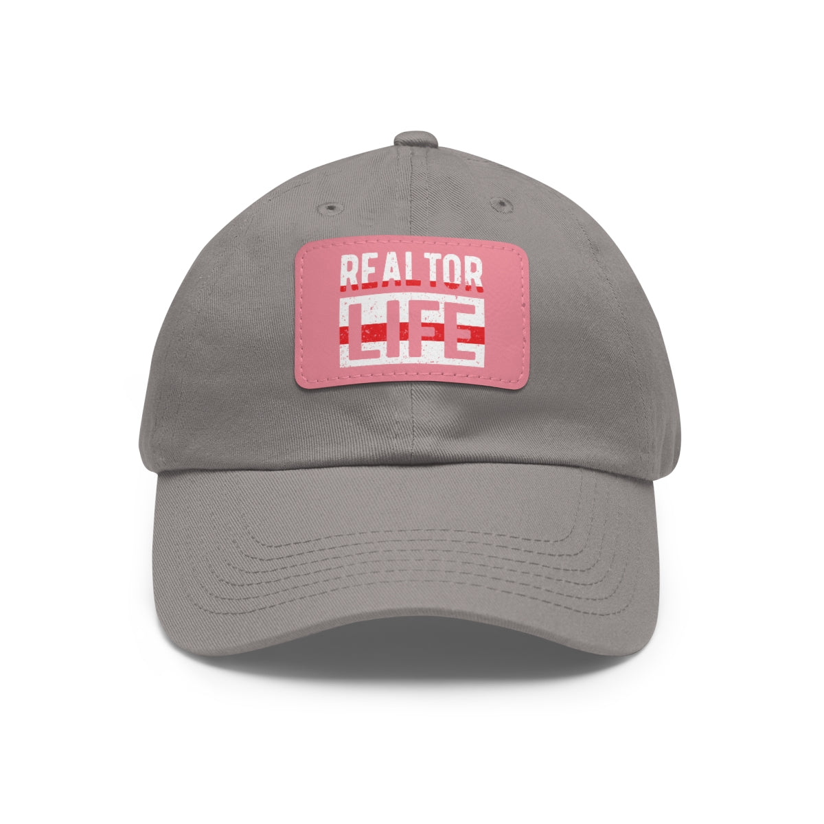 Realtor Life Hat with Leather Patch - ShirtRealtorsWear