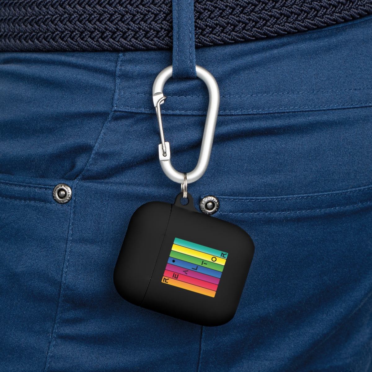 Realtor Colored Bars AirPods Case - Shirty Realtor #shirtyrealtor