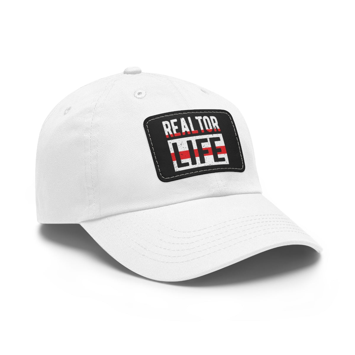 Realtor Life Hat with Leather Patch - ShirtRealtorsWear