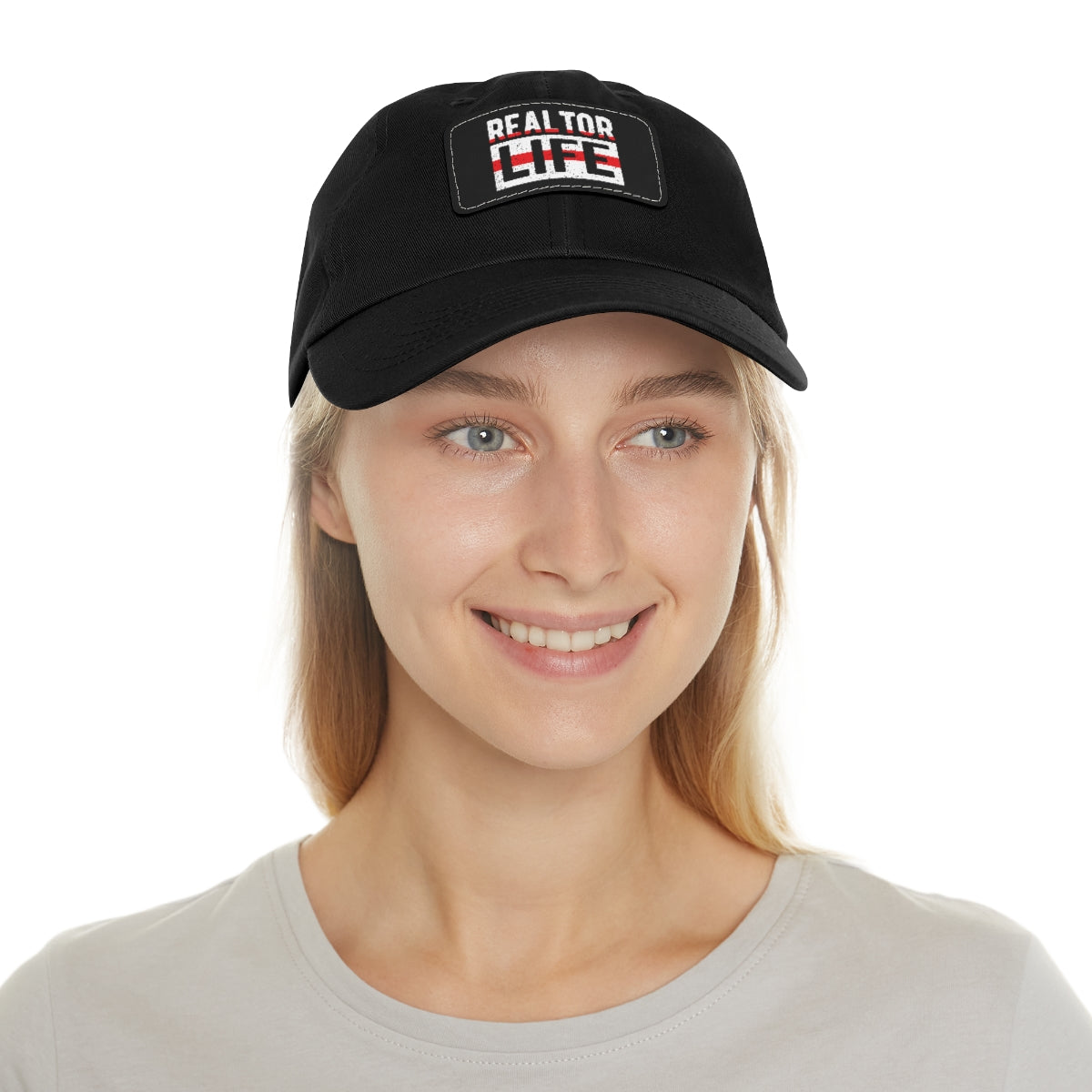 Realtor Life Hat with Leather Patch - ShirtRealtorsWear