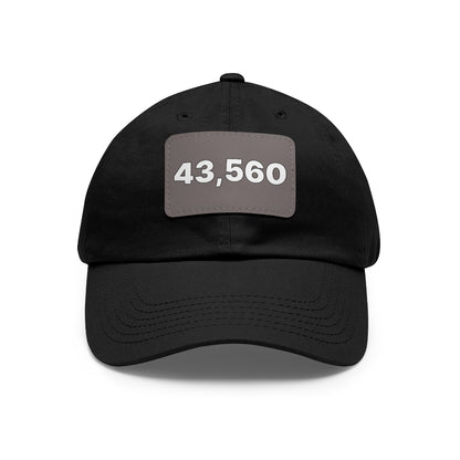 43,560 Hat with Leather Patch