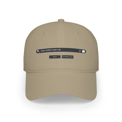 Search Best Realtor Near Me Low Profile Baseball Cap - ShirtRealtorsWear