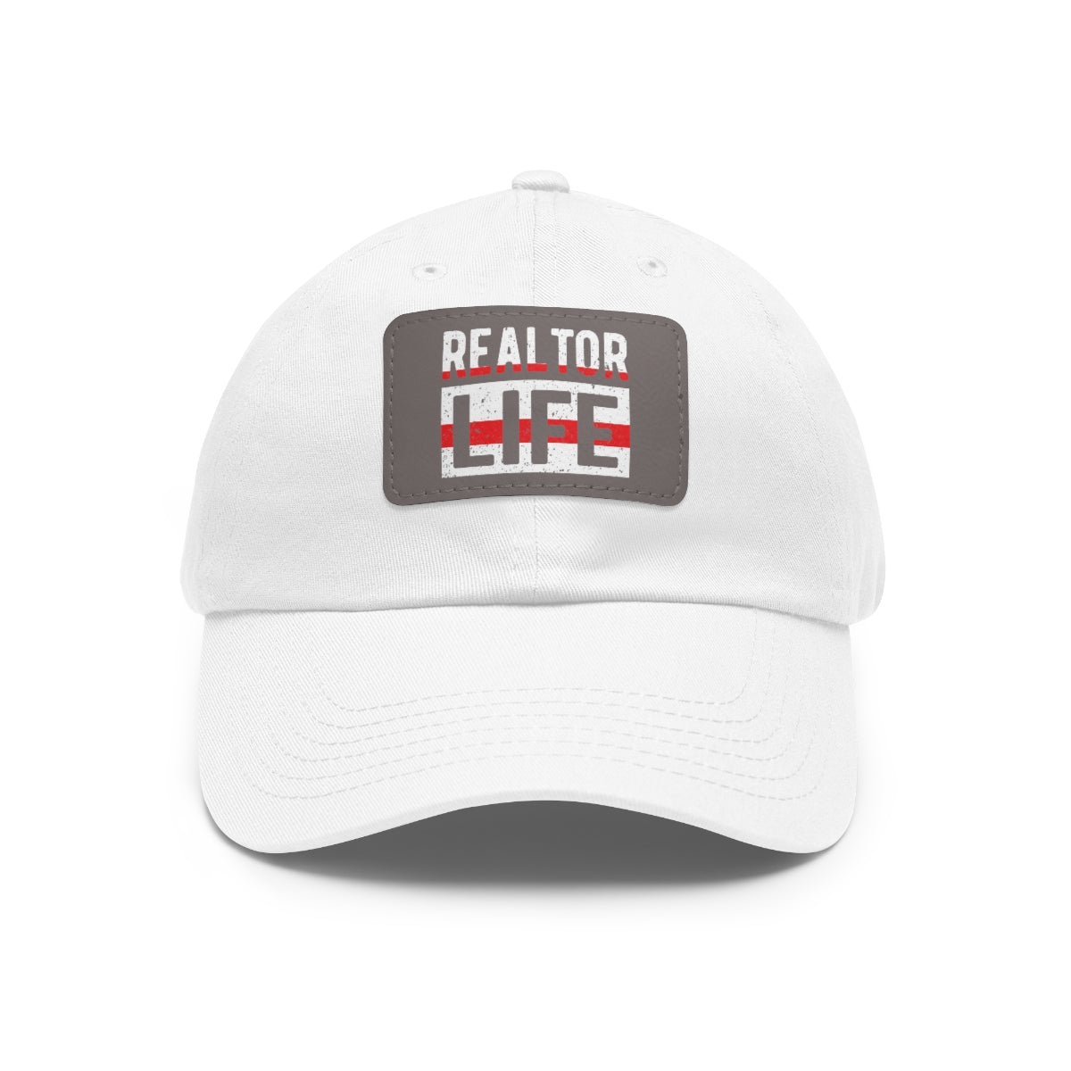 Realtor Life Hat with Leather Patch - ShirtRealtorsWear