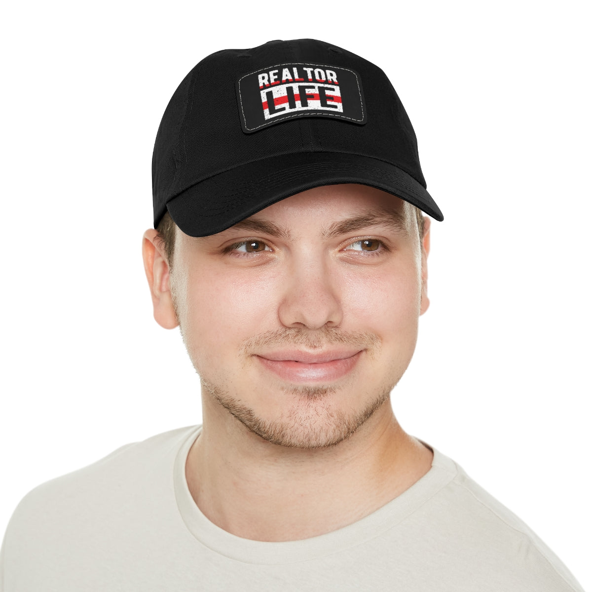 Realtor Life Hat with Leather Patch - ShirtRealtorsWear