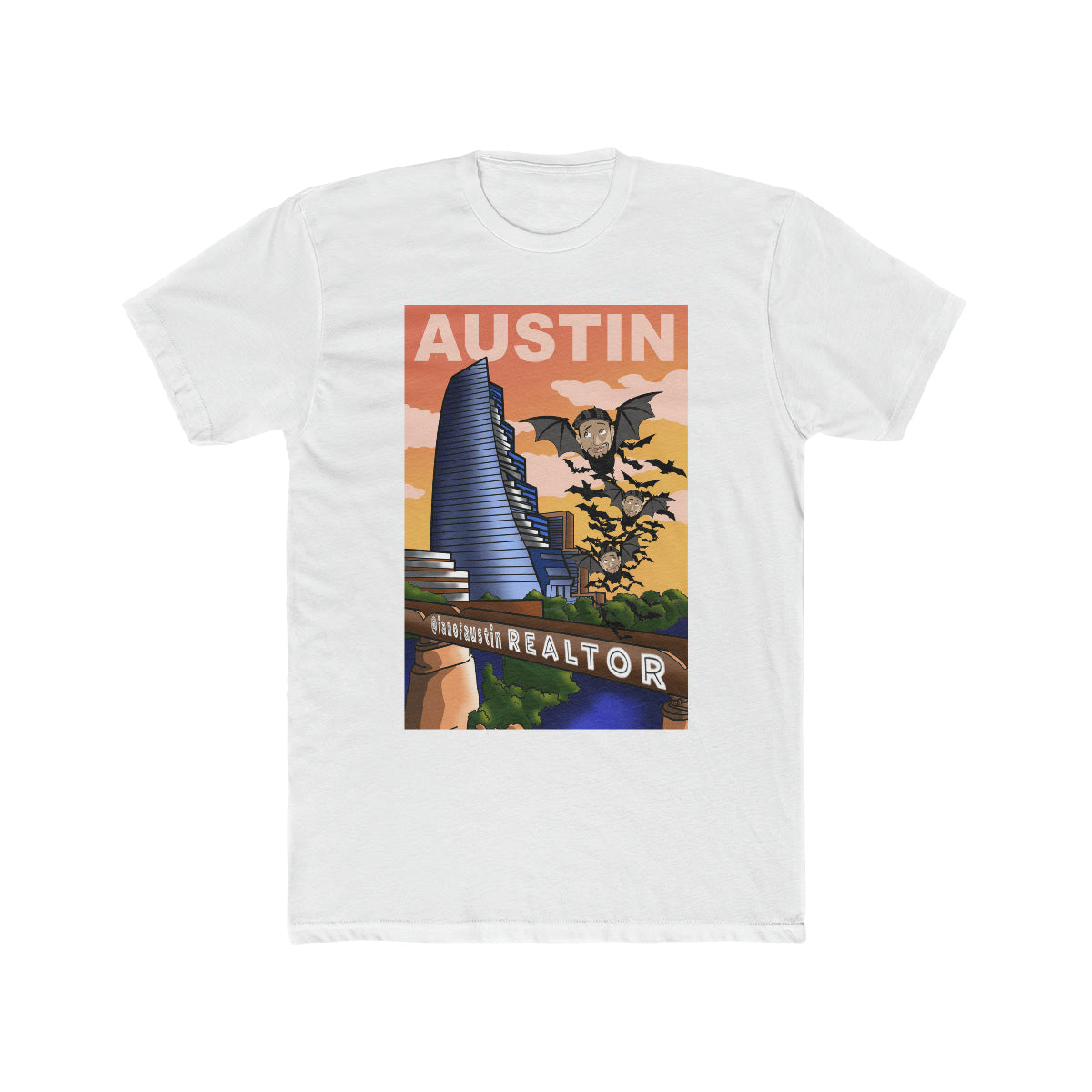 Austin Bat Bridge Men's Cotton Crew Tee #ianofaustin