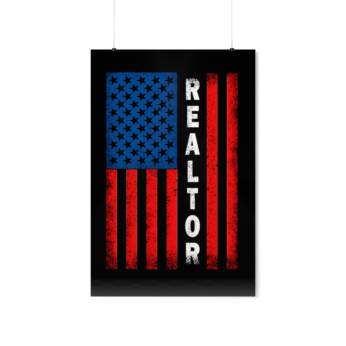 American Flag Realtor Premium Matte Vertical Posters - ShirtRealtorsWear