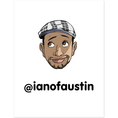 @ianofaustin Head Logo Thank You Pack of 10 2-sided cards